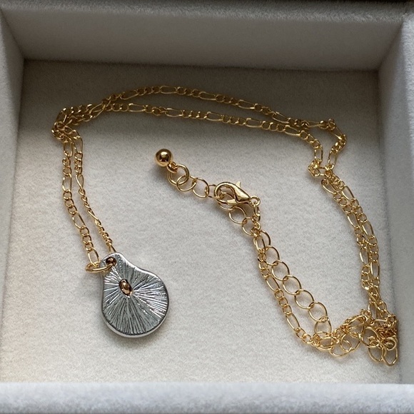 Handmade Gold and Silver Faith Bible Verse Charm Necklace - Picture 9 of 15